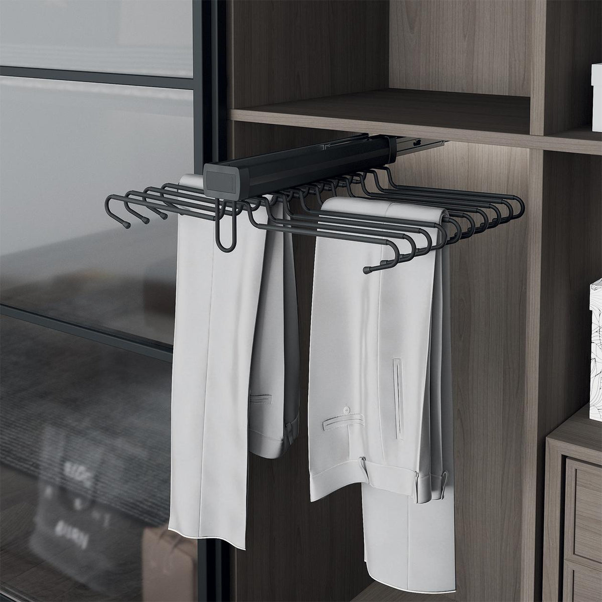 Storg Riki Under Shelf Double Row Trouser Rack