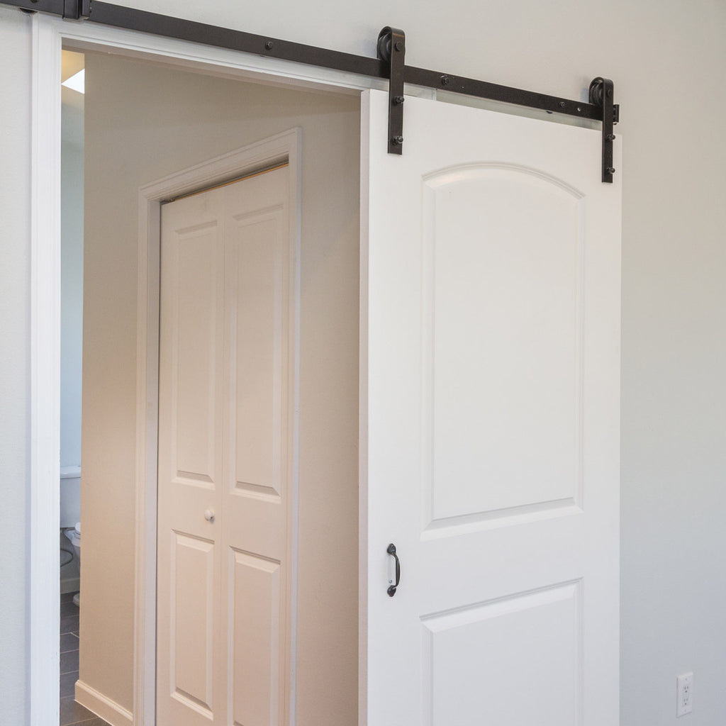 Rivvi 80BD Top Hung Soft Close Sliding Door System 2.0m, Black