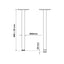 Rondella Cylindrical Table Leg From Hafele Metal 4 PCS New Black