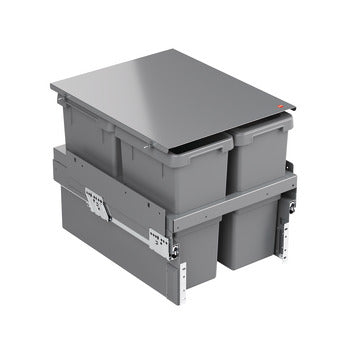 Hailo Euro Cargo ST45 Waste Bin, Dual Compartment Secondary image