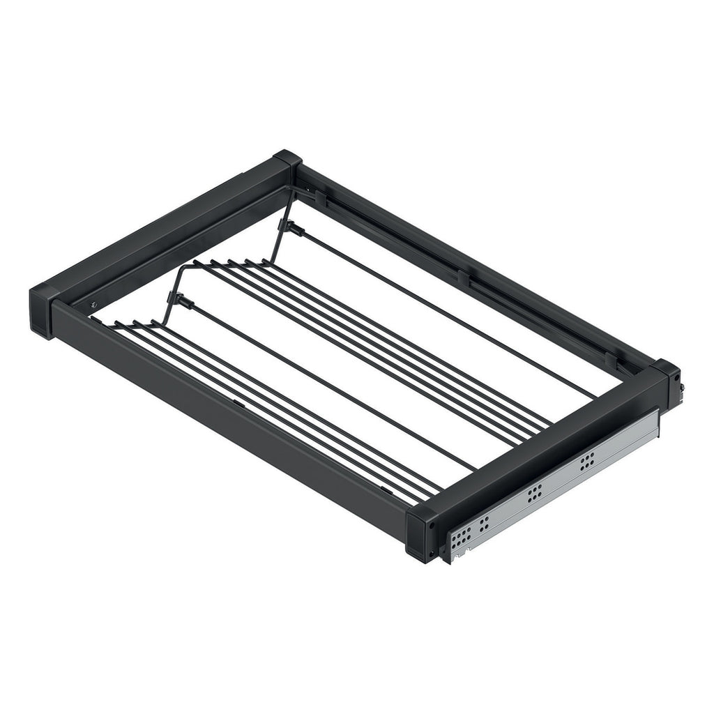 Pull-Out Shoe Drawer 600mm, Aluminium frame, Steel Rack