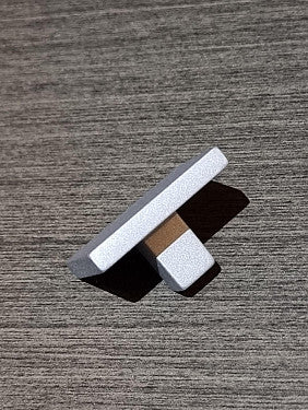 Silver Matt Square Knob for Kitchen & Vanity Furniture 35x35mm
