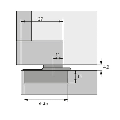 Hettich Optimat Plus 4 FM Special Furniture Hinge