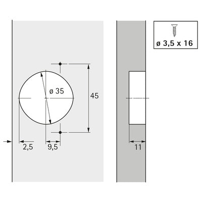 Hettich Optimat Plus 4 FM Special Furniture Hinge