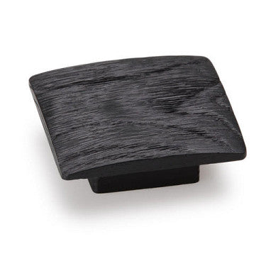 Momo Balto Square Timber Knob 60mm In Black Woodgrain Main image