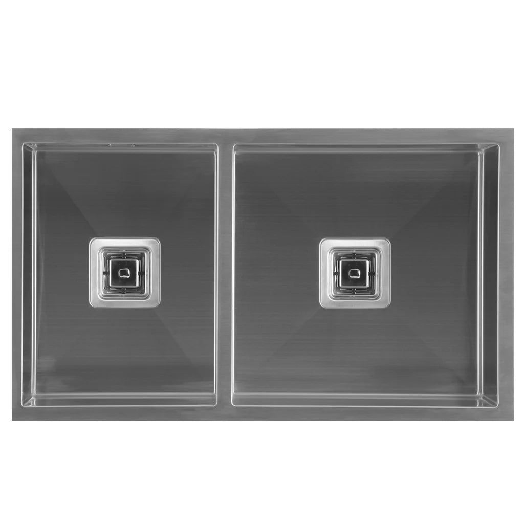Hafele Squareline 1 & 3/4 Bowl Sink - Stainless steel