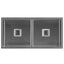 Hafele Squareline Double Bowl Sink, Stainless steel