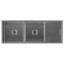 Hafele Squareline Double Bowl Sink and Drainer