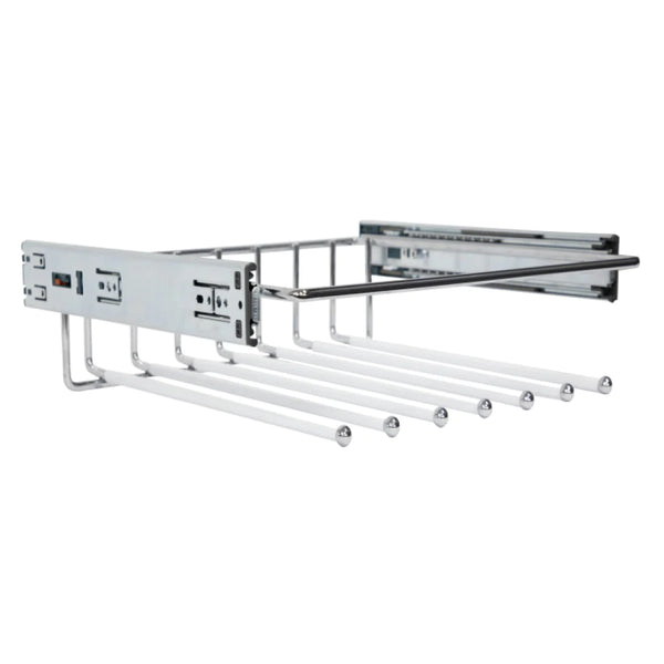 Starax Pull-Out Tie Rail Rack, Chrome polished