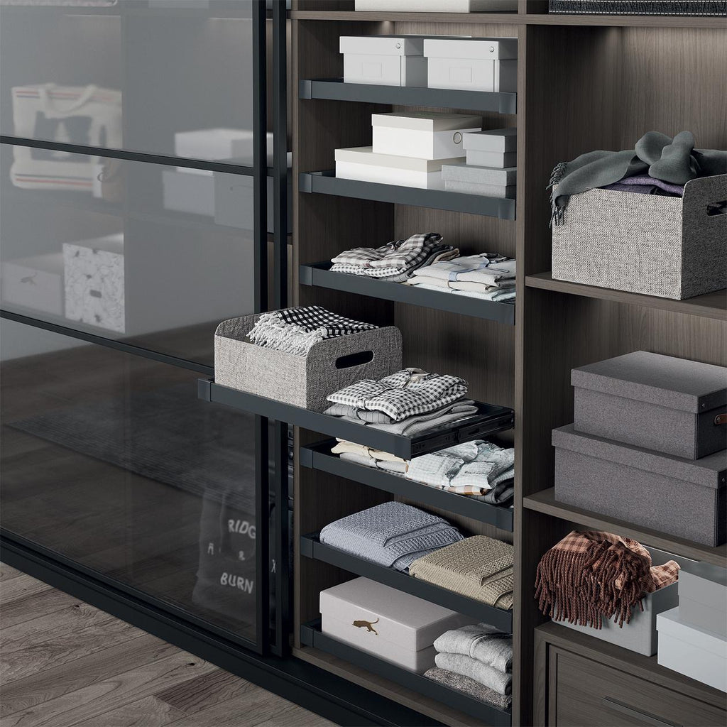 Soft Close 900mm Pull-Out Shelf with Aluminium frame