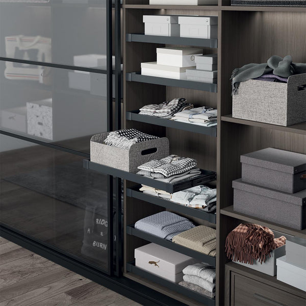 Soft Close 900mm Pull-Out Shelf with Aluminium frame