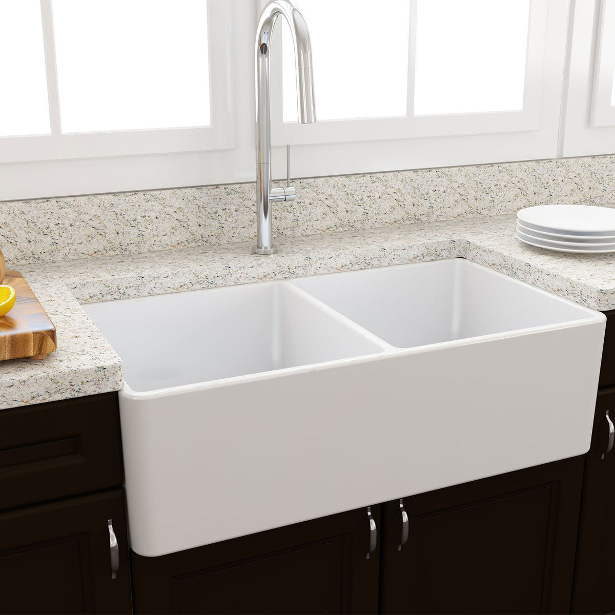 Turner Hastings, Novi 85, Double Bowl Butler Sink, Fine Fireclay Secondary image
