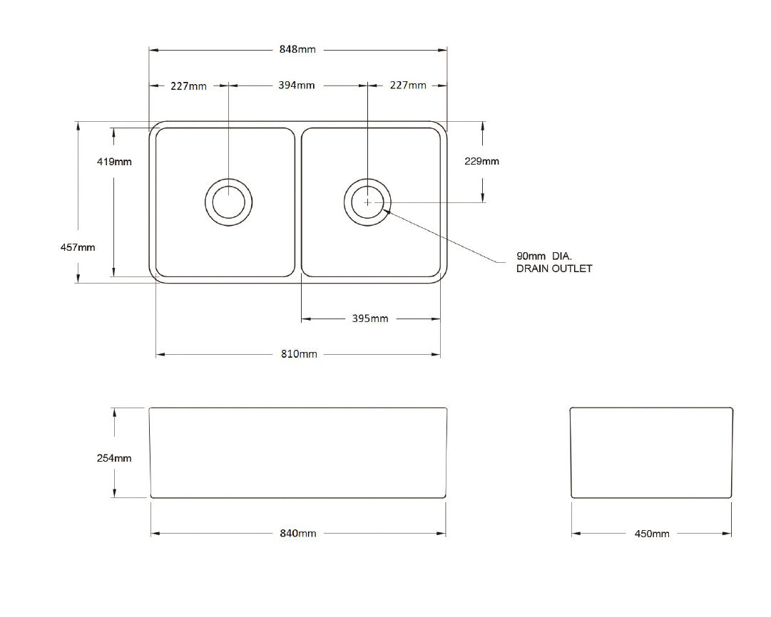 Turner Hastings, Stainless Steel Draining Grid, Suits Novi 85 Sink Main image