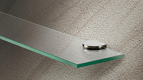Glass Shelf Bracket Round, 2 x Shelf Support with Tightening Clamps Secondary image