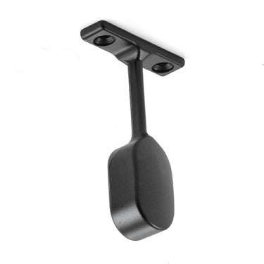 2 X End Pillar For Oval Wardrobe Tube, Matt Black Main image