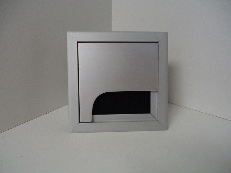 Aluminum Square Cable Computer Desk Outlet Grommet Tidy Insert