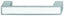 Furniture Handle - Zinc Alloy, White Glass