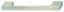 Nickel Plated Furniture Handle, Hole spacing 128 mm