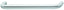 Stainless Steel Handle - Matt Brushed, Hole spacing 128 mm