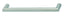 Matt Brushed Bar Handles in Stainless Steel - Hole Spacing 96mm