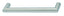 Stainless Steel Matt Bar Handle - Hole Spacing 96mm