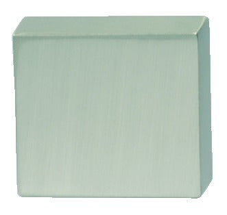 Zinc Alloy Square Door Knob, Nickel Plated Brushed Finish Main image