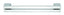 Furniture Handles-Aluminium Bar, Hole Spacing 256mm