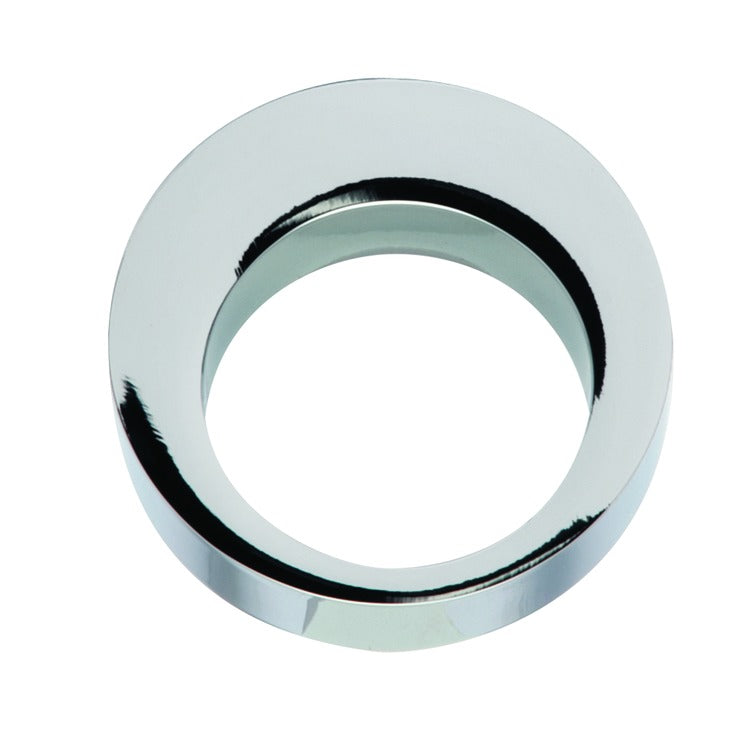 Pull Handles-Aluminium, Chrome Plated, Polished, Hole spacing 16mm Main image