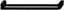 Black Cabinet Pull Handle, Hole Spacing 160mm