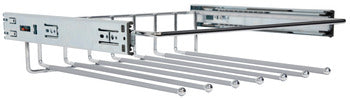 Hafele Pull Out Trouser Rack For Wardrobes Chrome Polished