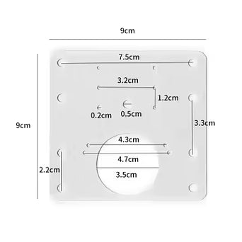 Hinge Repair Stainless Steel Plate, Single