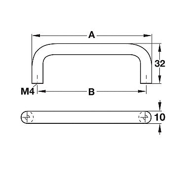 Pull Handles, Hole Spacing 96mm Secondary image