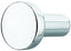 Zinc Alloy Door Knob, White or Black-Matt, Nickel or Chrome Finish