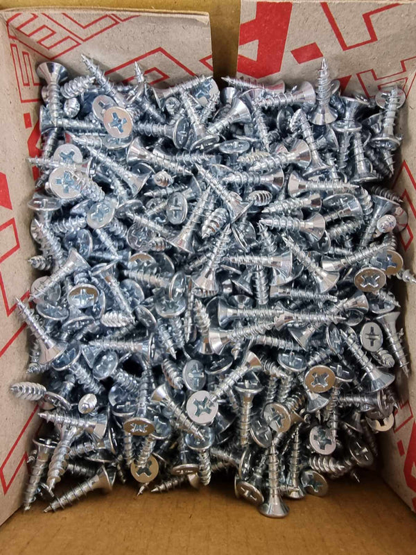 Galvanised Screws 3.5x 15mm - Pack of 10pcs & 1000pcs