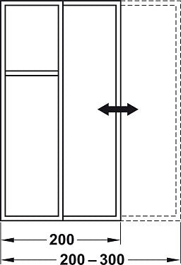 Adjustable Wood Drawer Inserts, Cabinets Width 300 to 400mm