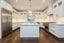 kitchen with aluminium kickboard in bronze colour