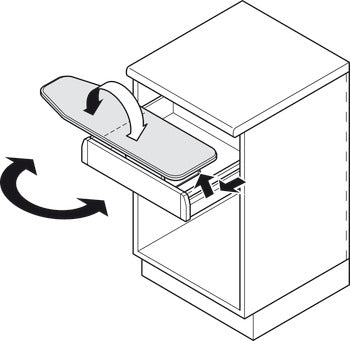 Ironfix Pull-Out Drawer Ironing Board