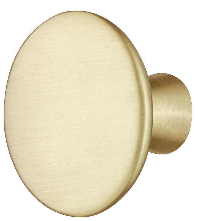 30mm Round Furniture Knob Brushed Brass 30mm Round Furniture Knob Brushed Brass