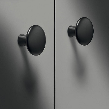 Black Matt Round Furniture Knob 30mm Black Matt Round Furniture Knob 30mm