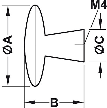 Chrome Polished Round Furniture Knob 30mm Chrome Polished Round Furniture Knob 30mm