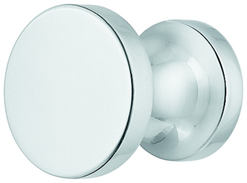 Brass Door Knob, Polished Chrome or Matt Nickel Plated Brass Door Knob, Polished Chrome or Matt Nickel Plated