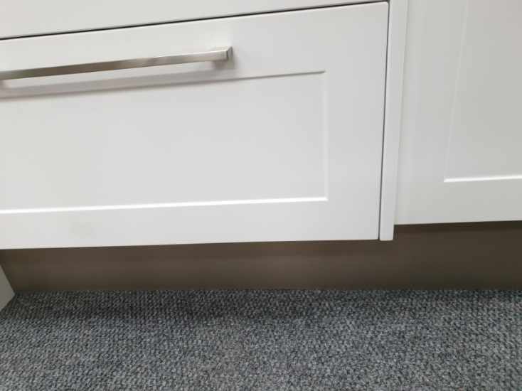 Aluminium Laminate Kitchen Kickboard, Titanium Ripple Finish At 64.01