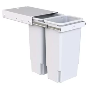 Hideaway Waste Bin Compact Soft-Close 2x35Ltr (Handle Pull) - Image 3