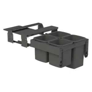 Hideaway Concelo Waste Bin, 2 x 13Ltr, 2 x 16Ltr - Image 2