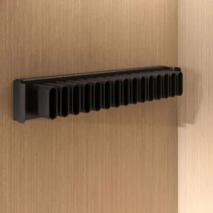 Conero Belt & Tie Rack, Black Finish - Image 3
