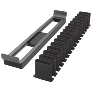 Conero Belt & Tie Rack, Black Finish - Image 4