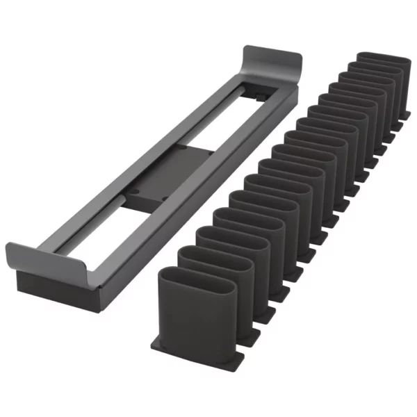 Conero Belt & Tie Rack, Black Finish