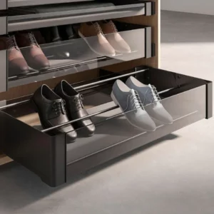 Conero Shoe Rack, Black Finish