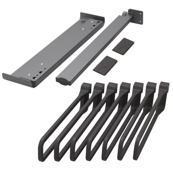 Conero Trouser Rack Pull Out - Side Mount, Black