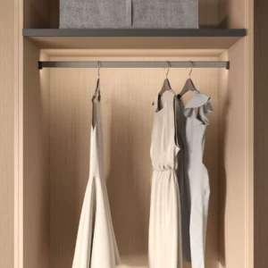 Conero Wardrobe Rail for LED Lighting, Black
